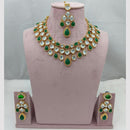 Lucentarts Jewellery Handcrafted Elegant Pota Stone Choker Necklace Set