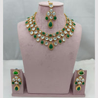 Lucentarts Jewellery Handcrafted Elegant Pota Stone Choker Necklace Set