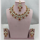Lucentarts Jewellery Handcrafted Elegant Pota Stone Choker Necklace Set