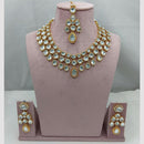 Lucentarts Jewellery Handcrafted Elegant Pota Stone Choker Necklace Set