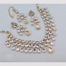 Lucentarts Jewellery Handcrafted Elegant Pota Stone Choker Necklace Set