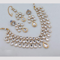 Lucentarts Jewellery Handcrafted Elegant Pota Stone Choker Necklace Set