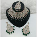 Lucentarts Jewellery Austrian Stone Beads And Pearl Choker Necklace Set