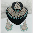 Lucentarts Jewellery Austrian Stone Beads And Pearl Choker Necklace Set