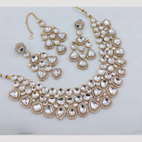 Lucentarts Jewellery Handcrafted Elegant Pota Stone Choker Necklace Set