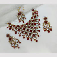 Lucentarts Jewellery Handcrafted Elegant Pota Stone Choker Necklace Set