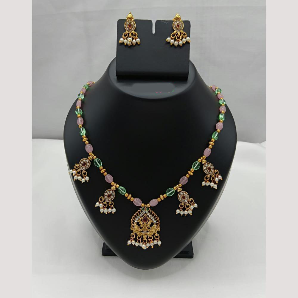Lucentarts Jewellery Classic Pota And Austrian Stone Beaded Necklace Set