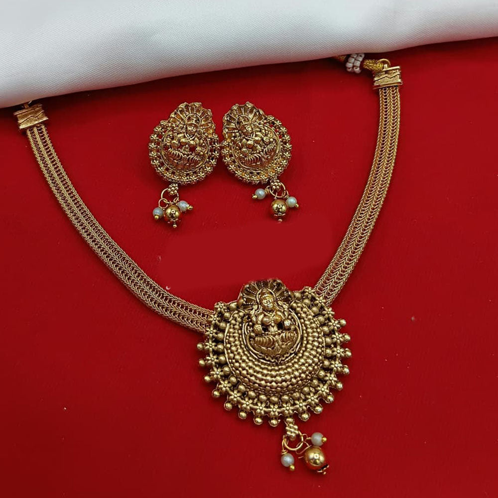 Lucentarts Jewellery Antique Finish Necklace Set