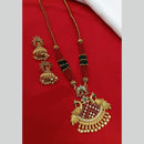 Lucentarts Jewellery Antique Finish Pota Stone Necklace Set 