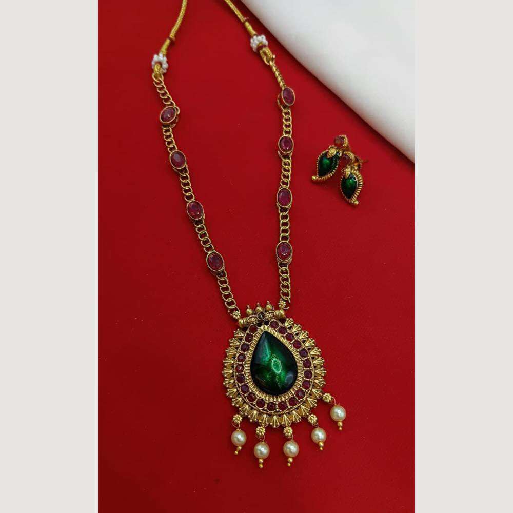 Lucentarts Jewellery Elegant Ensemble Pota Stone Necklace Set