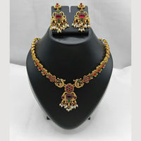 Lucentarts Jewellery Elegant Ensemble Pota And Pearl Necklace Set