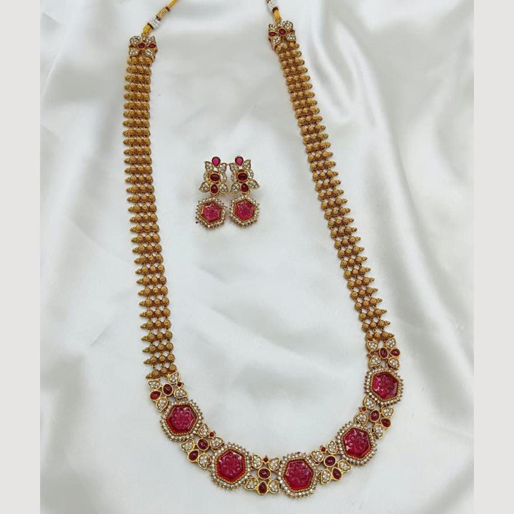 Lucentarts Jewellery Elegant Ensemble Pota Stone Necklace Set