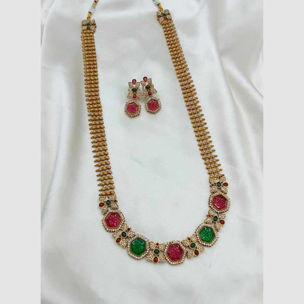 Lucentarts Jewellery Elegant Ensemble Pota Stone Necklace Set