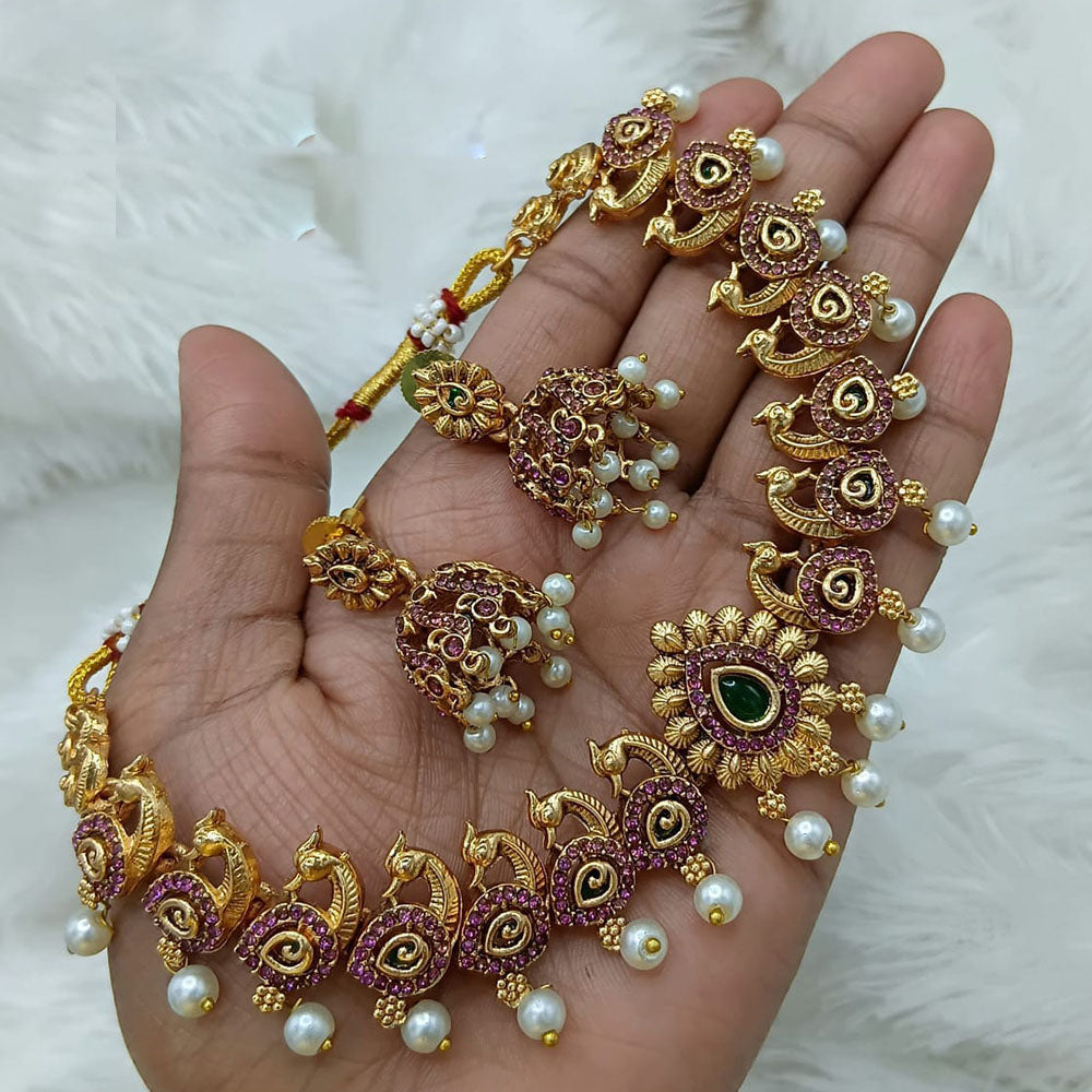 Lucentarts Jewellery Timeless Elegant Austrian Stone And Pearl Necklace Set