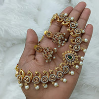 Lucentarts Jewellery Timeless Elegant Austrian Stone And Pearl Necklace Set