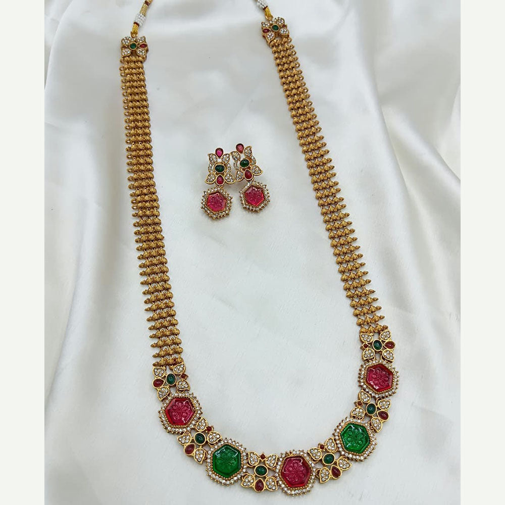 Lucentarts Jewellery Classic Charm Pota And Austrian Stone Necklace Set
