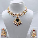Lucentarts Jewellery Elegant Charm Pota And Pearl Necklace Set