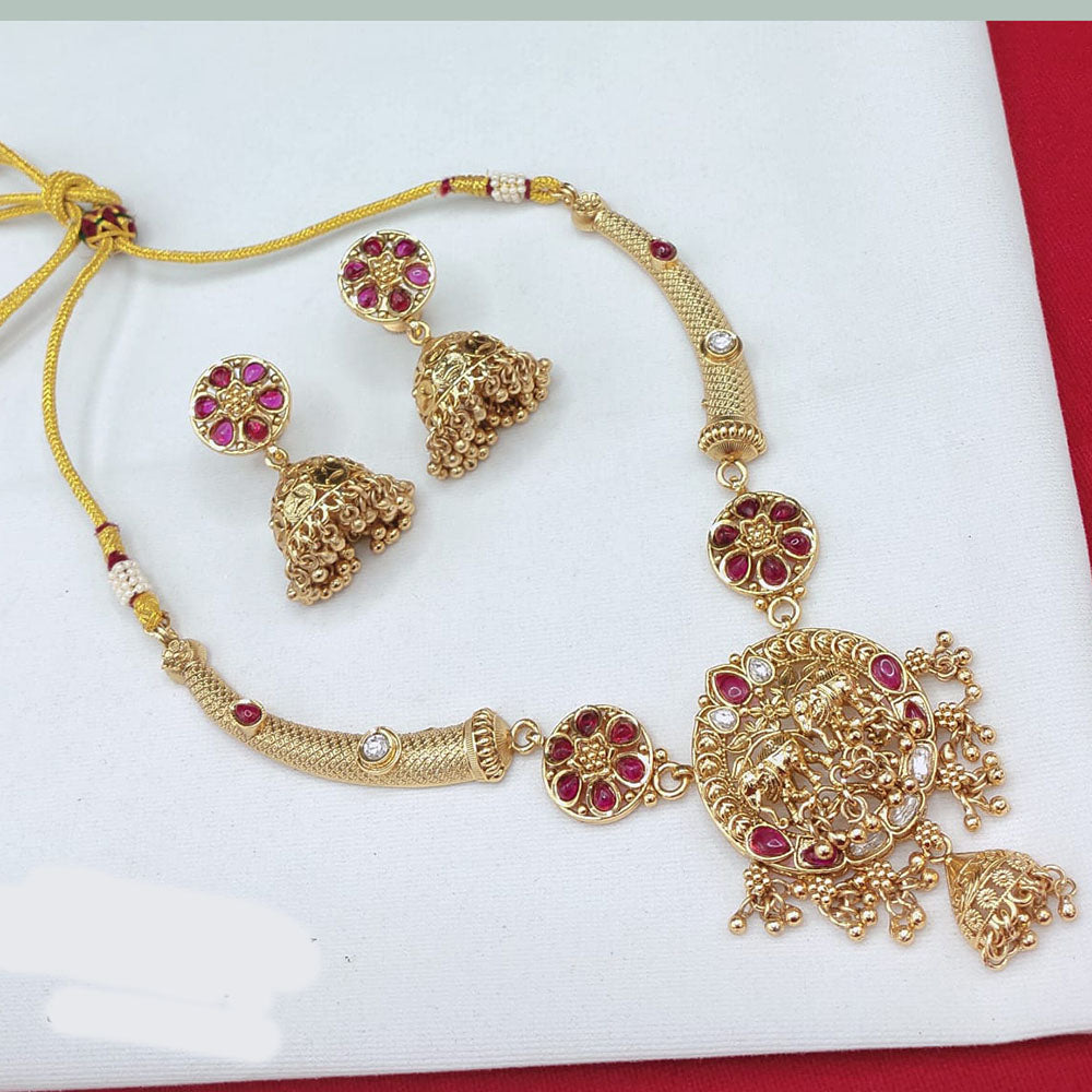 Lucentarts Jewellery Classic Charm Pota Stone Necklace Set
