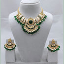 Lucentarts Jewellery Elegant Charm Pota And Pearl Necklace Set