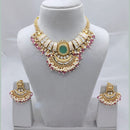Lucentarts Jewellery Elegant Charm Pota And Pearl Necklace Set