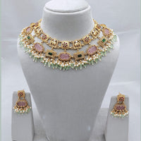 Lucentarts Jewellery Elegant Charm Pota And Pearl Necklace Set