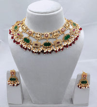 Lucentarts Jewellery Elegant Charm Pota And Pearl Necklace Set
