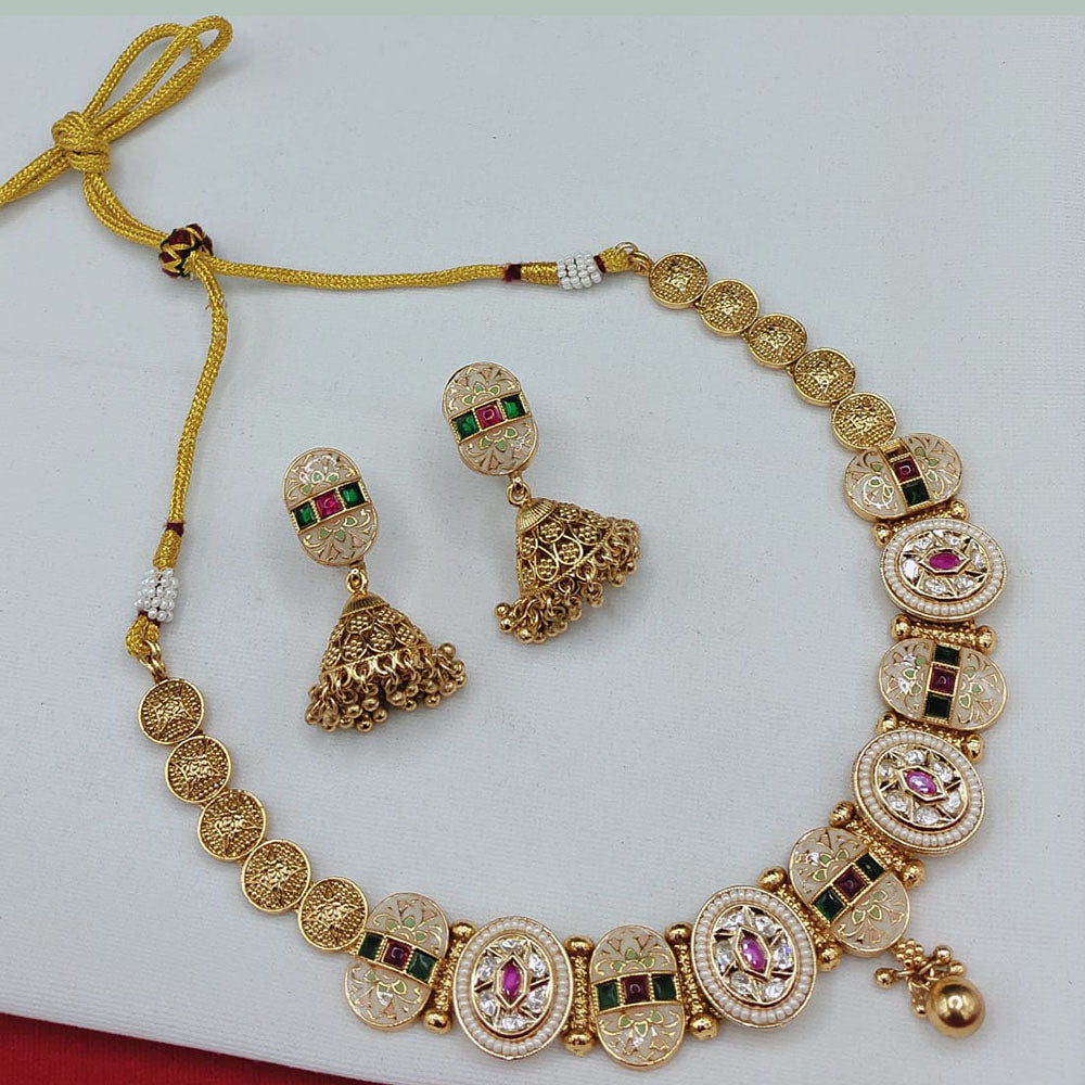 Lucentarts Jewellery Classic Charm Pota And Austrian Stone Necklace Set