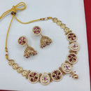 Lucentarts Jewellery Classic Charm Pota Austrian Stone And Pearl Necklace Set