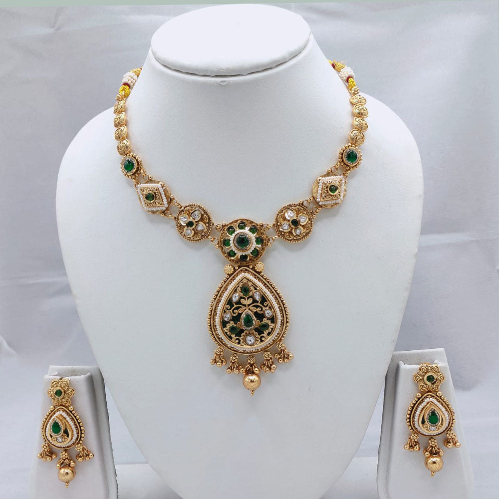 Lucentarts Jewellery Classic Charm Pota And Austrian Stone Necklace Set