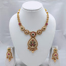 Lucentarts Jewellery Classic Charm Pota And Austrian Stone Necklace Set