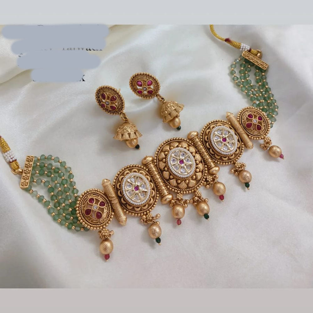Lucentarts Jewellery Classic Charm Pota Stone Necklace Set