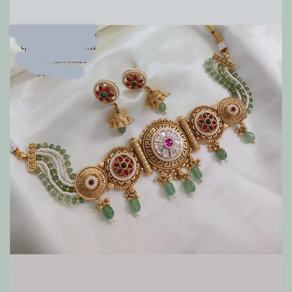 Lucentarts Jewellery Classic Charm Pota Stone Necklace Set