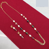 Lucentarts Jewellery Stylish Multi-Color Glass Beads Party Wear Necklace Set
