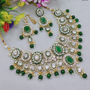 Lucentarts Jewellery Glamorous Austrian Stone Beads And Pearl Necklace Set