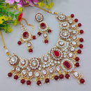 Lucentarts Jewellery Glamorous Austrian Stone Beads And Pearl Necklace Set