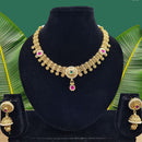 Lucentarts Jewellery Glamorous Pota Stone And Pearl Necklace Set