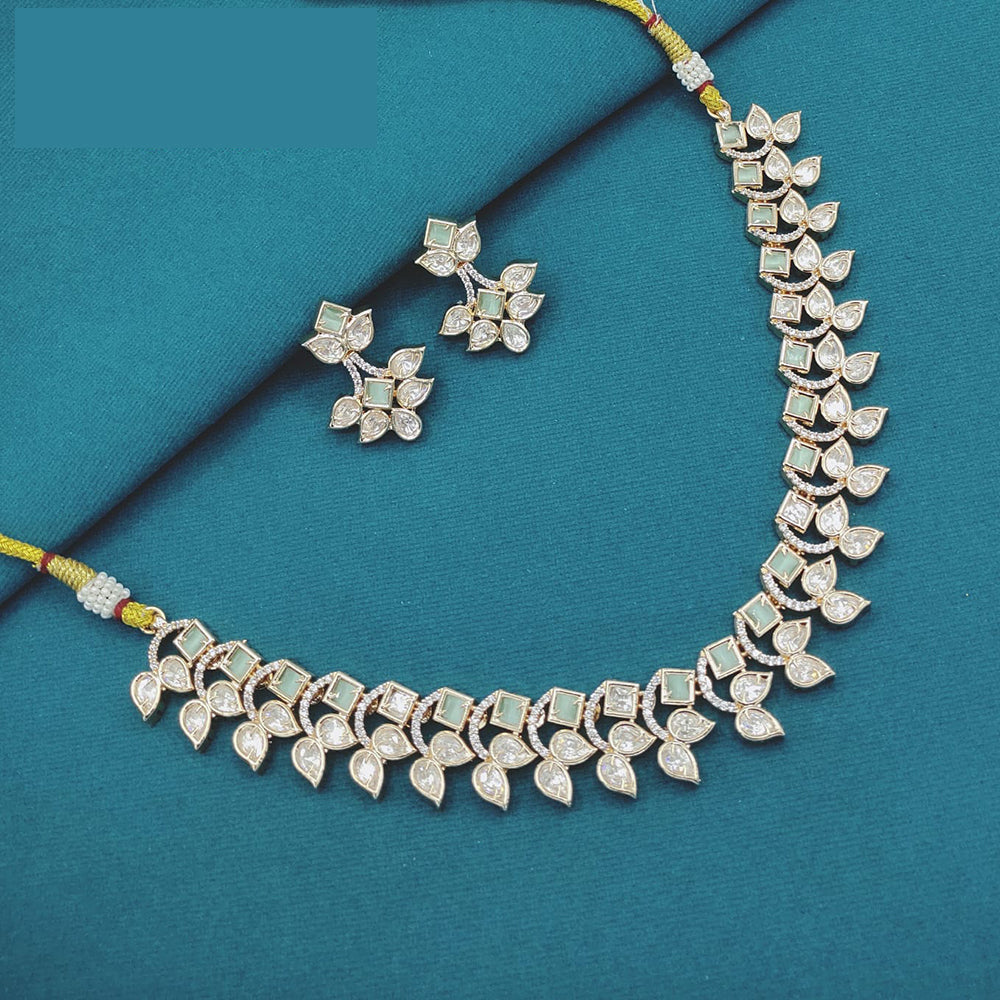 Lucentarts Jewellery Designer Polki Kundan Stone Necklace Set
