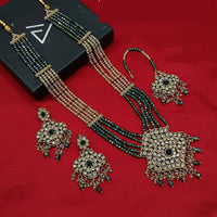 Lucentarts Jewellery Heritage Style Austrian Stone And Beads Long Necklace Set