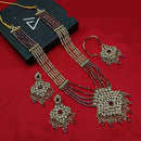 Lucentarts Jewellery Heritage Style Austrian Stone And Beads Long Necklace Set