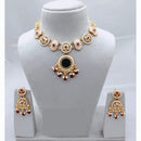 Lucentarts Jewellery Classic Pota And Meenakari Beads Pearl Necklace Set