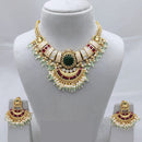 Lucentarts Jewellery Classic Pota And Meenakari Beads Pearl Necklace Set