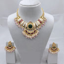 Lucentarts Jewellery Classic Pota And Meenakari Beads Pearl Necklace Set
