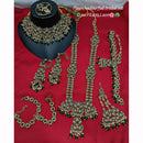 Lucentarts Jewellery Sparkling Austrian And Beads Bridal Set