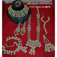 Lucentarts Jewellery Sparkling Austrian And Beads Bridal Set