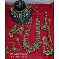 Lucentarts Jewellery Sparkling Austrian And Beads Bridal Set