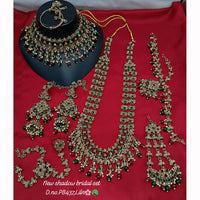 Lucentarts Jewellery Sparkling Austrian And Beads Bridal Set