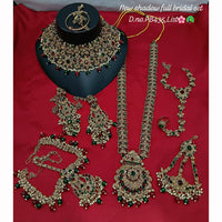 Lucentarts Jewellery Sparkling Austrian And Beads Bridal Set