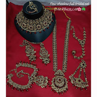 Lucentarts Jewellery Sparkling Austrian And Beads Bridal Set