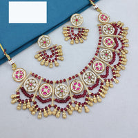  Lucentarts Jewellery Royal Pota And Pearl Necklace Beautiful Jewelry For Trendy Women 