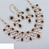 Lucentarts Jewellery Royal Charm Kundan Necklace Set